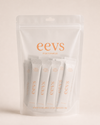 eevs Peach Mango pouch with 30 creatine, electrolyte, and vitamin D3 stick packs